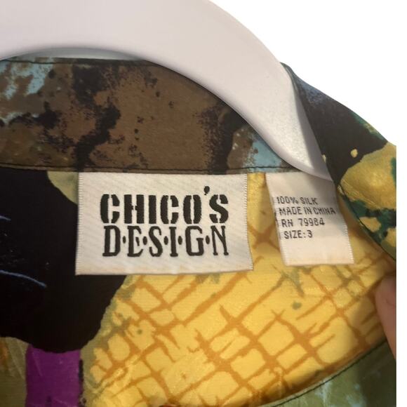 Chico's Design Vintage Silk Blouse- Geisha - Picture 3 of 4